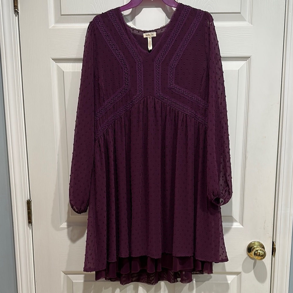 Matilda Jane  Purple Long Sleeve Dress